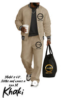 2pc Striped Jacket and Pant Set