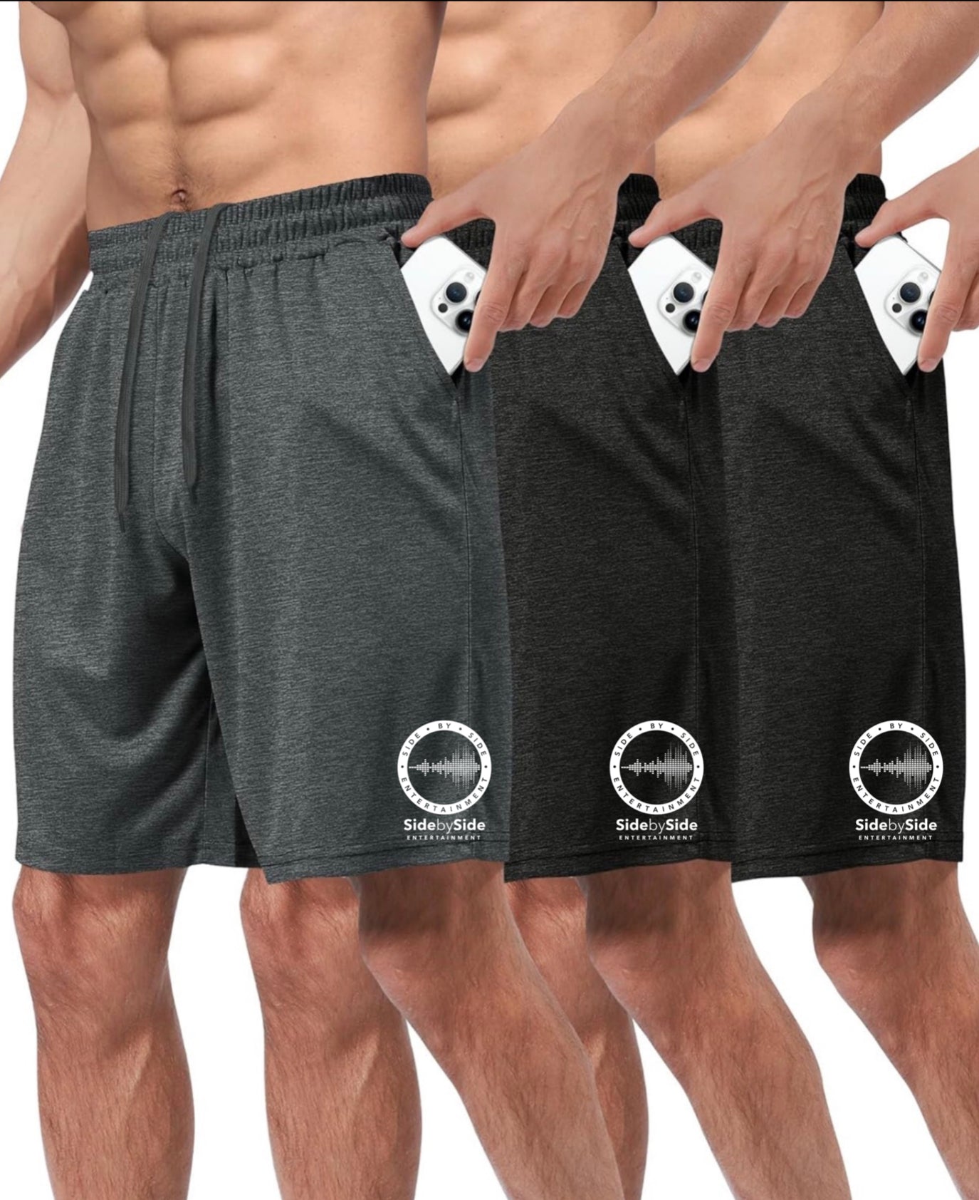Athletic basketball short 3pk